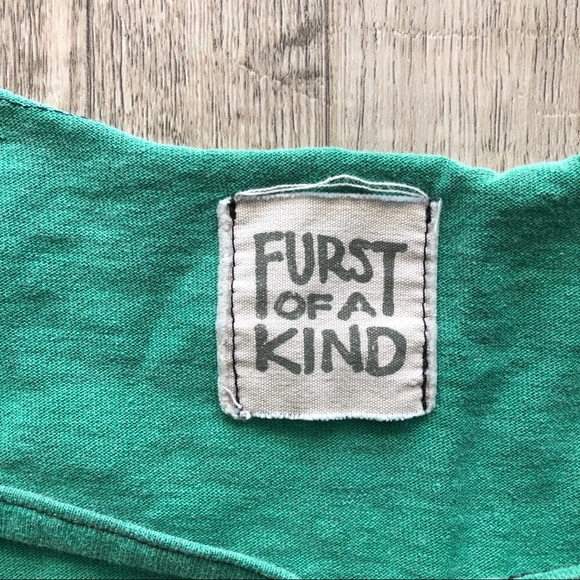 Furst of a Kind Green Oversized V-Cut Tshirt - Picture 4 of 4